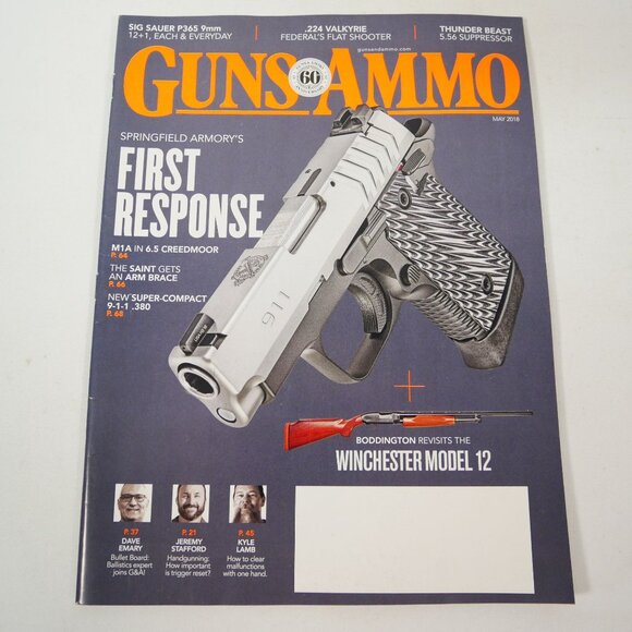 Lot Of 8 Guns & Ammo Magazines 2018 Issues Featuring Firearms & Accessories - Picture 6 of 16